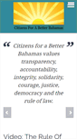 Mobile Screenshot of citizensforabetterbahamas.org